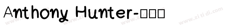 Anthony Hunter字体转换